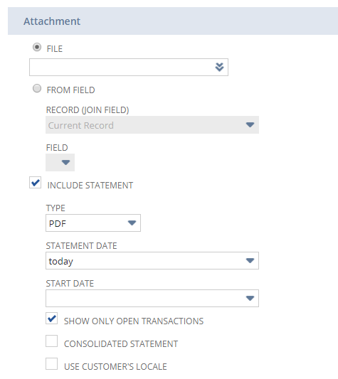 NetSuite workflow statement accounts receivable