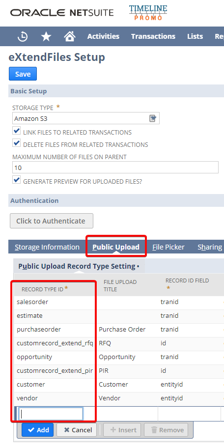 eXtendFiles Setup