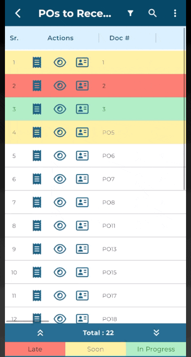 Call Vendor From List View